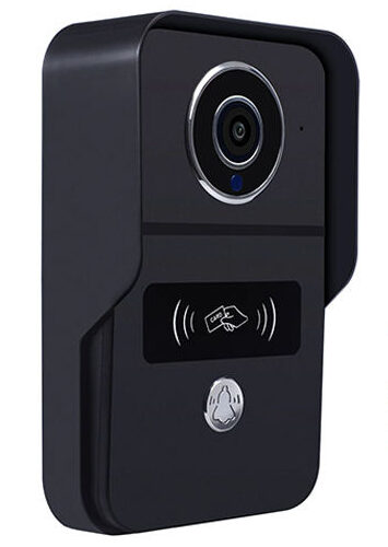WIFI POE Powered Smart Video Doorbell Working with Electric Door Locks Intercom Videos 4 Inch Screen Panel